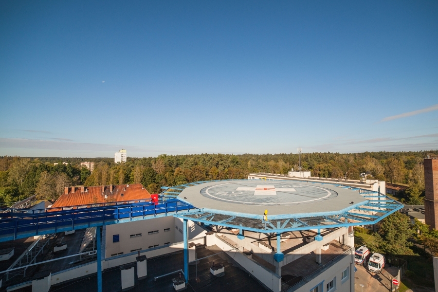 Spring elements for helipad - hospital in Olsztyn